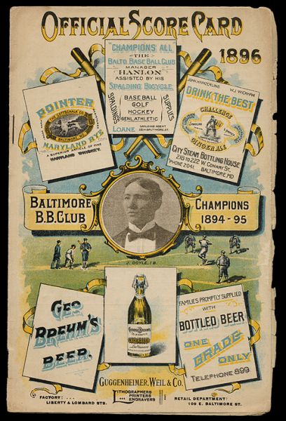 1896 Baltimore Orioles Program